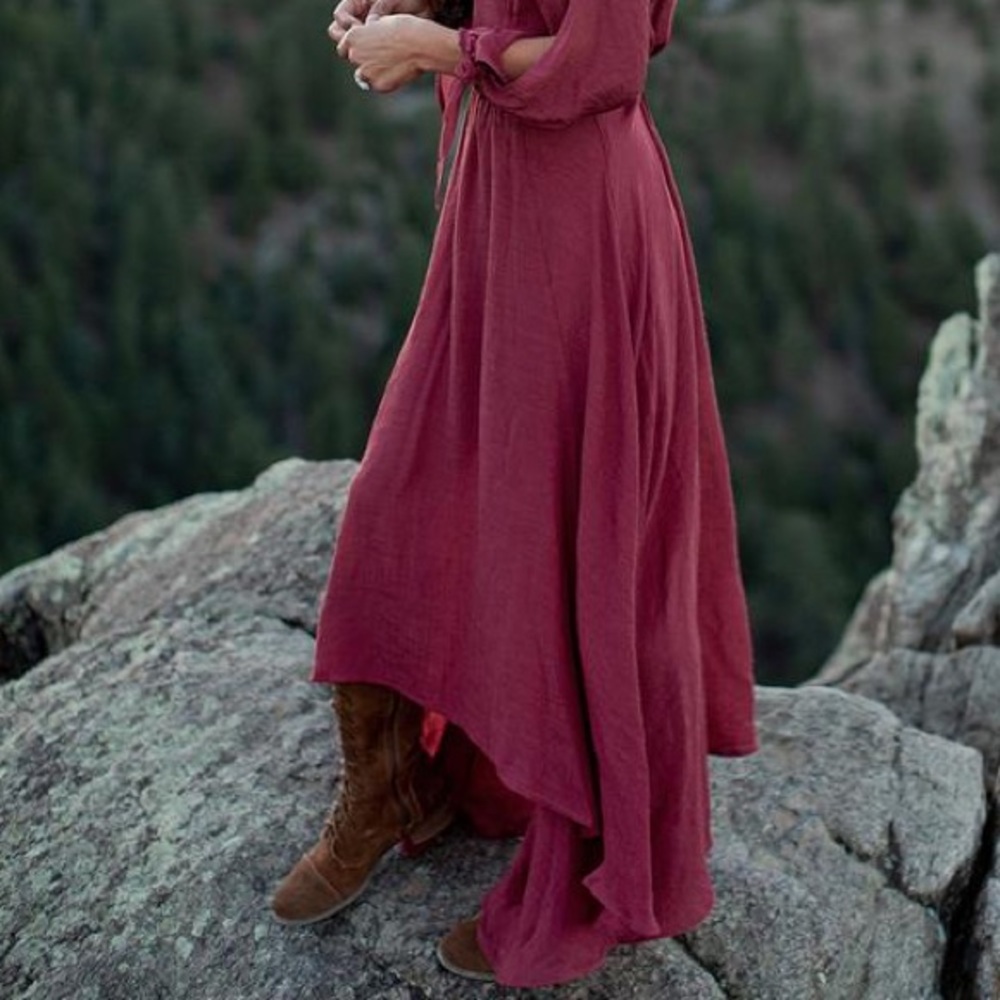 NWOT! Joyfolie Neveah Dress in Brick - Picture 3 of 13